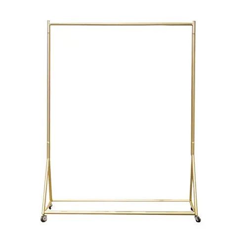 WZP Clothing Display Stand,Nano Gold Hanger,Simple Modern Clothing Store,Household Removable Hanger Floor-Standing/Golden / 120×165CM WZP Clothing Display Stand,Nano Gold Hanger,Simple Modern Clothing Store,Household Removable Hanger Floor-Standing/Golden / 120×165CM