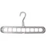 MEIYIN 3D Space Saving Magic Clothes Hanger with Hook Cabinet Organizer 360 Rotation