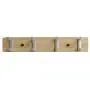 NIKKY HOME Wall Mounted Coat Rack Hanger Dual Hooks for Bags Clothes in Hallway Entryway Bedroom Bathroom 4 Hooks, Natural Color NIKKY HOME Wall Mounted Coat Rack Hanger Dual Hooks for Bags Clothes in Hallway Entryway Bedroom Bathroom 4 Hooks, Natural Color
