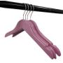 Pillowtex Childrens Wood Top Clothes Hangers - Set of 50 Pink Hangers