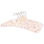 10pcs Random Color Women Clothes Hanger with Soft Padding for Wedding Dress, Rose Bridesmaid Gift Hangers for Clothes