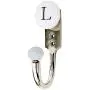 Indianshelf Handmade 1 Artistic L Alphabet Vintage White Ceramic Flat Clothes Hooks Hangers/Utlility Hooks Indianshelf Handmade 1 Artistic L Alphabet Vintage White Ceramic Flat Clothes Hooks Hangers/Utlility Hooks