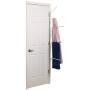 Household Essentials H12101 Hinge It Clutterbuster Towel Bars and Hook Valet | 3 Towel Bars and Hook ALL-IN-ONE | White