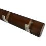 NIKKY HOME Coat Rack Hanger Wall Mounted Floating Hooks 4 Hooks, Dark Brown