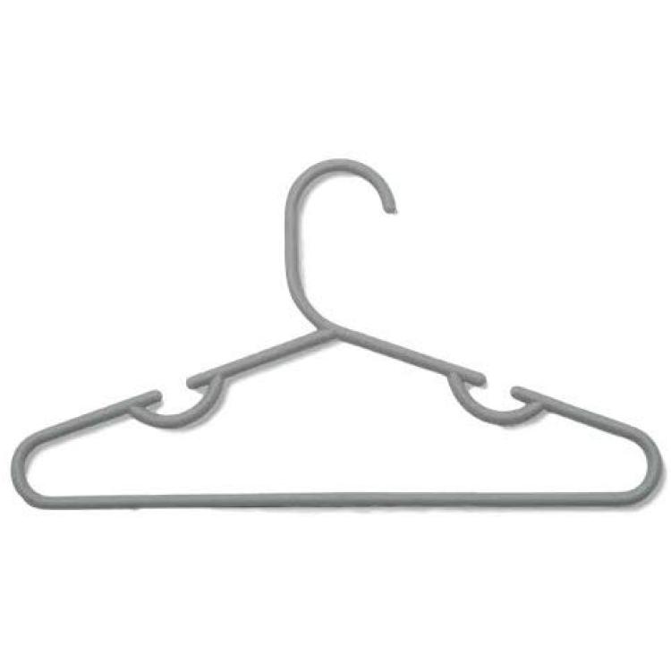 Delta Gray Nursery Hangers 24 Pack for Baby, Toddler, Kids, Children (3  Packs of 8) (Gray)