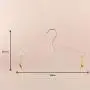 Clothes Hangers Plastic, Transparent Acrylic Underwear Hanger, Panty Liner,10pcs,Gold Clothes Hangers Plastic, Transparent Acrylic Underwear Hanger, Panty Liner,10pcs,Gold
