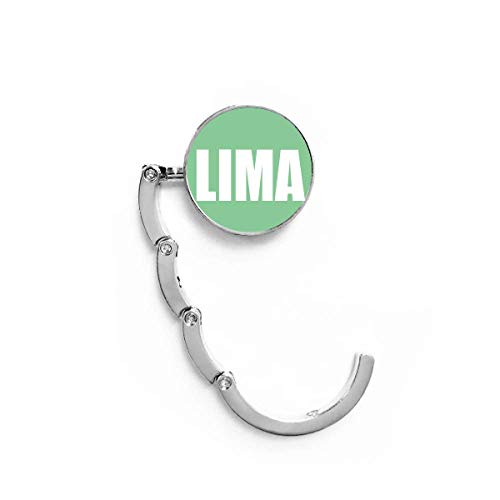 Lima Peru City Table Hanger Foldable Handbag Holder