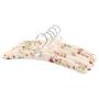 Luxury Coat Hanger for Women Dress with Sponge Padding, 5pcs Random Color Floral Vanilla Cream Clothes Hangers Outdoor Cabide