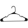 Black Notched Hangers - Clothes, Pants, Skirts, Sweaters - Set of 32