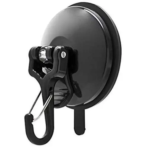 Trucker Tough Mighty Hook - Heavy Duty Suction Cup Hooks, Small, Black Trucker Tough Mighty Hook - Heavy Duty Suction Cup Hooks, Small, Black