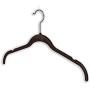 BriaUSA Velvet Shirt & Dress Hangers Notched Shoulder Prevents Slipping Steel Chrome Swivel Hooks ? Black ? Boxes of 20