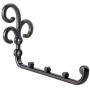 LEE House 4 Piece Wall Mounted Clothes Hanger Hanging Cup Rack Space Saver for Closet Organizer,Bathroom,Bedroom,Kitchen (Black)