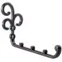 LEE House 4 Piece Wall Mounted Clothes Hanger Hanging Cup Rack Space Saver for Closet Organizer,Bathroom,Bedroom,Kitchen (Black)