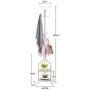 Coat Hangers Simple Coat Rack Floor Two-Tier Hanger Bedroom Metal Clothes Rack Korean Disc White Floor Hanger -0223