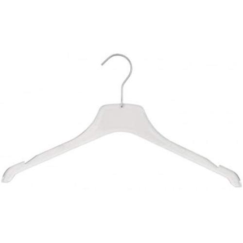 NAHANCO 9001750HU Acrylic Premium Shirt Hanger, 17inches, Clear (Pack of 12)