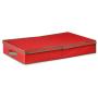 Honey-Can-Do Ornament Storage Boxes with Dividers, Red/Green