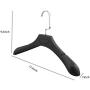 Yuqianjin Black Matte Plastic Hanger - Suit Clothes Hangers/Shirt Hangers, Clothes Hanger Hook 20-Pack