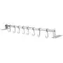 Wall Storage Rack, Stainless Steel Metal S Hooks Kitchen Utensil Hanger Cloths Hanging Rail Storage Rack Hanging Hook Organizer for Bathroom Kitchen (8 Hooks) Wall Storage Rack, Stainless Steel Metal S Hooks Kitchen Utensil Hanger Cloths Hanging Rail Storage Rack Hanging Hook Organizer for Bathroom Kitchen (8 Hooks)