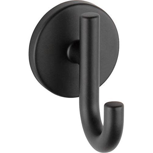 Delta Faucet Trinsic Towel Hook, Matte Black, Bathroom Accessories, 75935-BL