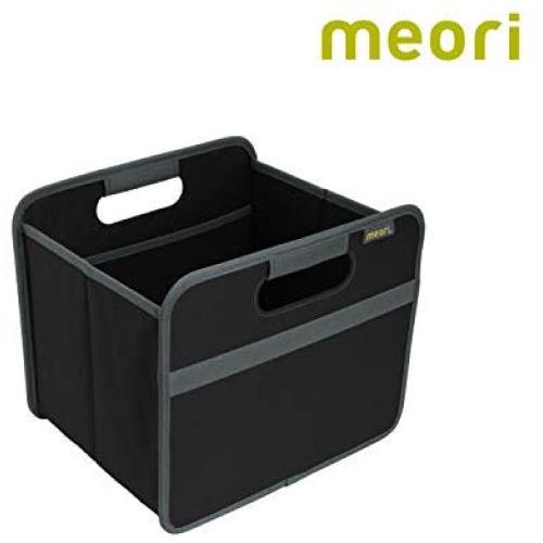 meori A100025 Classic Collection Small Foldable Storage Box, 15 Liter / 4 Gallon, in Lava Black To Organize and Carry Up To 65lbs