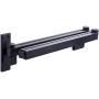 uyoyous Wall Mounted Clothes Drying Rack Retractable Fold Away Clothes Rack Space-Saver for Balcony Laundry Bathroom and Bedroom Easy to Install- Black