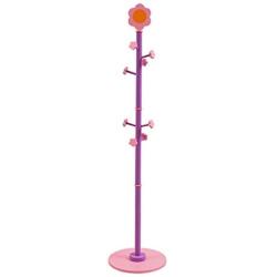 Yxsd Kids Children Coat Rack, 63 Tall Entryway Hall Tree Coat Tree Stand Coat Hanger Clothes Tree for Jacket,Hat,Clothes,Purse,Scarves,Handbags,Umbrella-(8 Hooks,Purple)