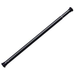 Micaza Curtain Rod Shower Rod Tension Rod, Extendable No Drill Rust-Resistant Adjustable Drapery Pole for Bathtub Closet Doorway Clothes Hanger-Black 310-360cm(122-142inch)