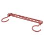 WEIHEEE Multi-Function Folding Hanger a Space Saving Hanger Clothes Home Bedroom Storage Shelf,(Dark) red