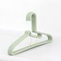 SAASNY Plastic Hangers Standard Hangers,[20 Pack] Coat Hangers ? Premium S-Shaped Pp Plastic Clothes Hangers,Non Slip,Slim and Space Saving,Green for Drying and Storage