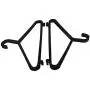 10pcs Black Clothes Hangers Multifunctional Plastic Hangers Household Clothes Dress Organizer Dry Clothes Hanging Rack