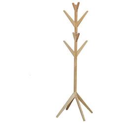 LLDDP Coat Hooks Hat Clothes Stand Multifunctional Coat Racks Free Standing Coat Rack Stand Pine Wood Tree-Shaped Display Coat Hat Hanger With 4 Tiers 8 Hooks And Solid Feet Organizer For Clothes Scar