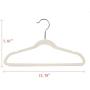 Quality Kids Plastic Non Velvet Non-Flocked Thin Compact Childrens Hangers Swivel Hook for Shirts Blouse Coats (Ivory, 30)