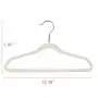 Quality Kids Plastic Non Velvet Non-Flocked Thin Compact Childrens Hangers Swivel Hook for Shirts Blouse Coats (Ivory, 30)