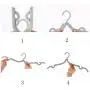 Traveling Clothes Hangers Multi-Function Portable Outdoor Plastic Folding Baby Hanger for Clothes Drying in Clothes Organizer 10pcs Random Color