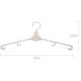 Plastic Folding Hook Hanger Seamless Non-Slip Home Wardrobe Drying Clothes, 20pcs (Color : Beige)