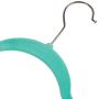 Velvet Hangers with Accessory Bar - For Shirts, Dresses, and Delicate Clothing - Non-Slip Velvety Smooth Texture - Slim Space Saving Design- sea foam green- 50 Pack - 17.5 x 0.2 x 9.5 Inches