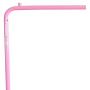 JURMERRY Clothes Rack Metal Garment Racks Pipe Hanging Heavy Duty with Top Rod and Lower Storage Shelf 1-Tier Shelves,(Pink)
