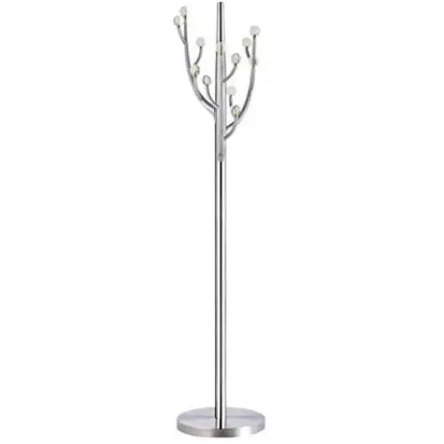 RHHWJJXB Stainless Steel Coat Rack Floor Creative Crystal Hangers Bedroom Clothes Rack Single and Double Pole (Size : B)