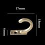 aXXcssqw9b Self Strong Adhesive Hook - 10Pcs Vintage Single Mini Holder Wall Door Cabinet Hanger Clothes Towel Organizer Gold