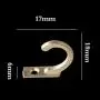 aXXcssqw9b Self Strong Adhesive Hook - 10Pcs Vintage Single Mini Holder Wall Door Cabinet Hanger Clothes Towel Organizer Gold