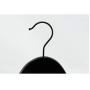Luxury Black Wooden Hanger for Shirts, 38cm Length, Clothes Hanger (10pcs)
