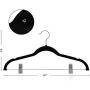 8pcs Velvet Clothes Hangers Premium Non-Slip Clothes Hangers with Clips for Dress Jackets Coats Clothes Pants