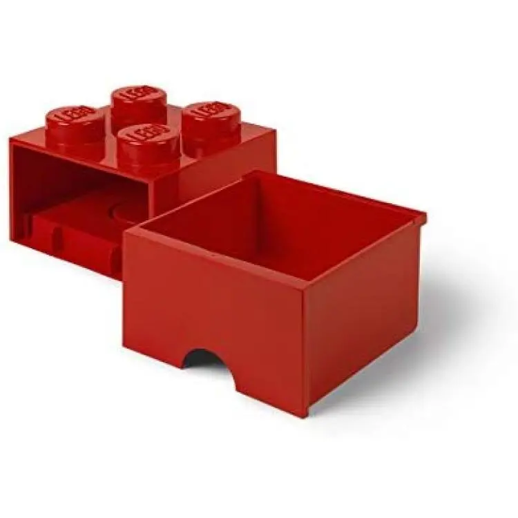 Lego Bright Red Storage Brick 1