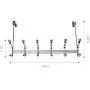 Berry Ave Door Hanger Wall Hooks | Mounted Rack for Coats, Hats, Robes, Towels, and Umbrellas | Over-the-Door Mount with Chrome Finish | Closet & Bathroom Organizer Berry Ave Door Hanger Wall Hooks | Mounted Rack for Coats, Hats, Robes, Towels, and Umbrellas | Over-the-Door Mount with Chrome Finish | Closet & Bathroom Organizer