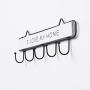 Cabilock Key Holder 1PC Vintage Iron Wooden Wall Hook I Love My Home Letters Storage Rack Cloth Hat Key Hanger (White)