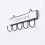 Cabilock Key Holder 1PC Vintage Iron Wooden Wall Hook I Love My Home Letters Storage Rack Cloth Hat Key Hanger (White)