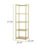 Modern Gold Garment Clothes Display Racks Retail Display Clothing Rack Wrought Iron Single Rod Floor-Standing Hangers Clothes Shelves Made of Sturdy Iron with Spacious Storage Space