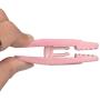 ONE250 Velvet Slim-line Hanger Set of Finger Clips for Velvet Hangers, for Skirts and Pants Hangers Velvet Clips, Strong Finger Flocked Clips (20 Pack) (Pink)