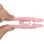 ONE250 Velvet Slim-line Hanger Set of Finger Clips for Velvet Hangers, for Skirts and Pants Hangers Velvet Clips, Strong Finger Flocked Clips (20 Pack) (Pink)