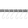 Smart Design Premium S-Hooks w/ Rubber Gripped Finish - Steel Metal Frame - Rust Resistant Finish - Hanging Kitchen, Closet, & Storage Items - Home (3.125 x 5.75 Inch) [White] (6-Pack)
